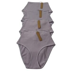 SKIMS Cotton Jersey Full Brief Lot of 4 Iris Mica XS